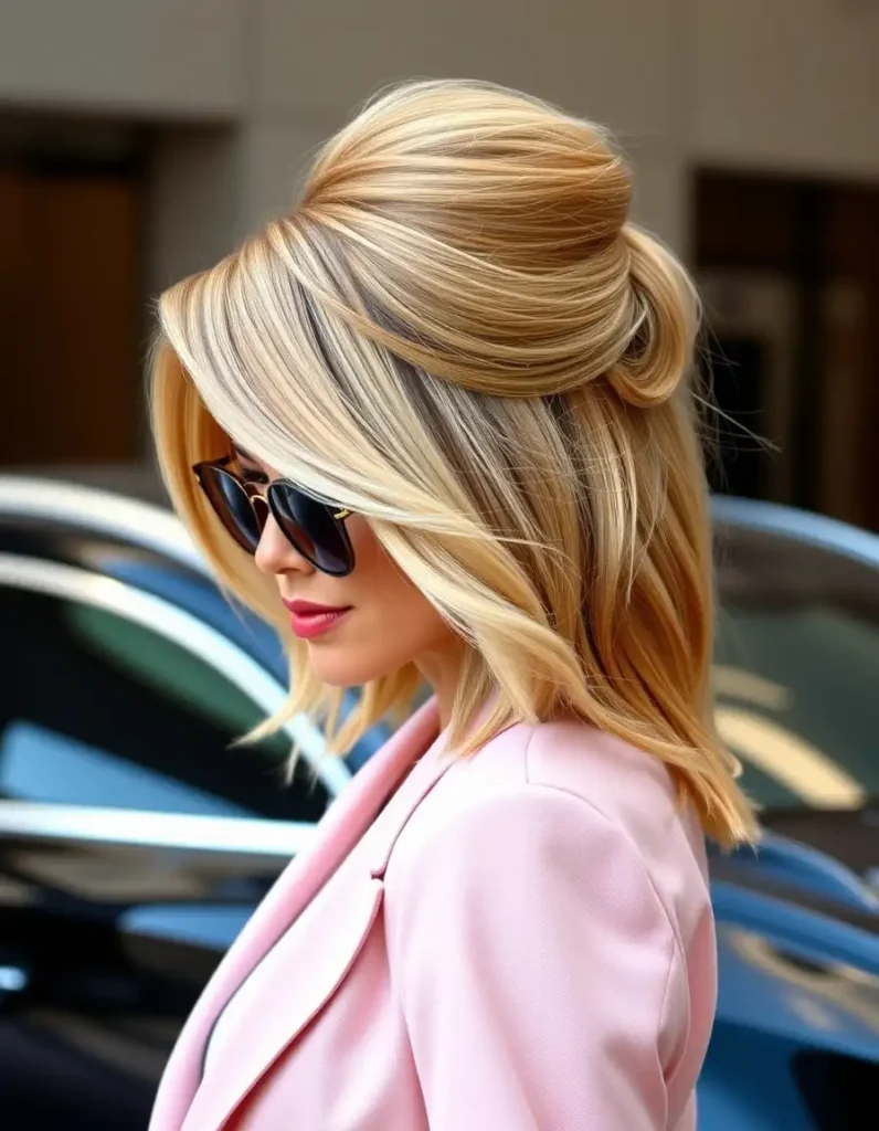 Blow-Dried Volume with Layers
