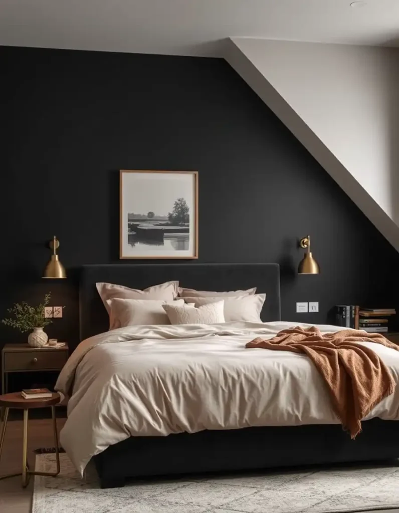 Charcoal with Soft Accents – Bold Yet Calming