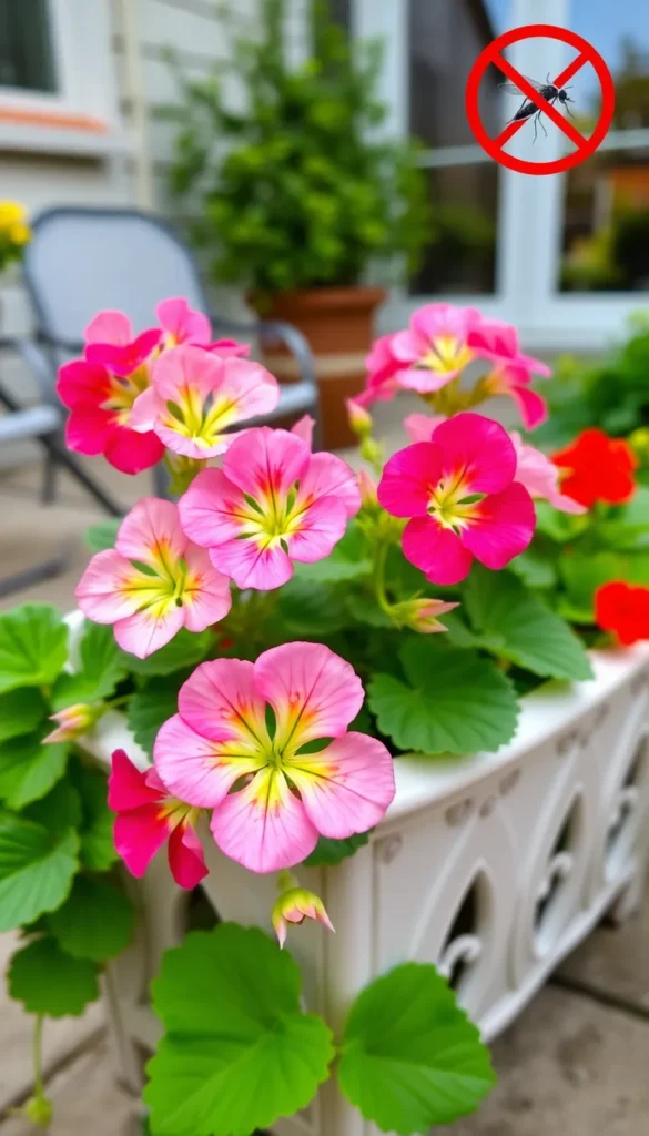Geraniums (Scented) – Mosquito-Repelling Blooms
