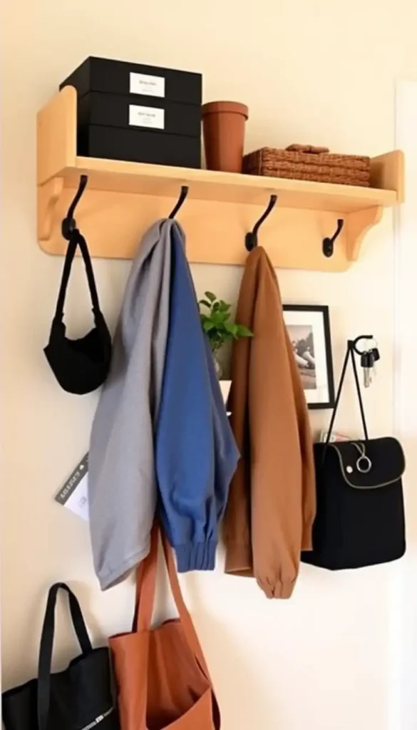 LACK Wall Shelf with Hooks