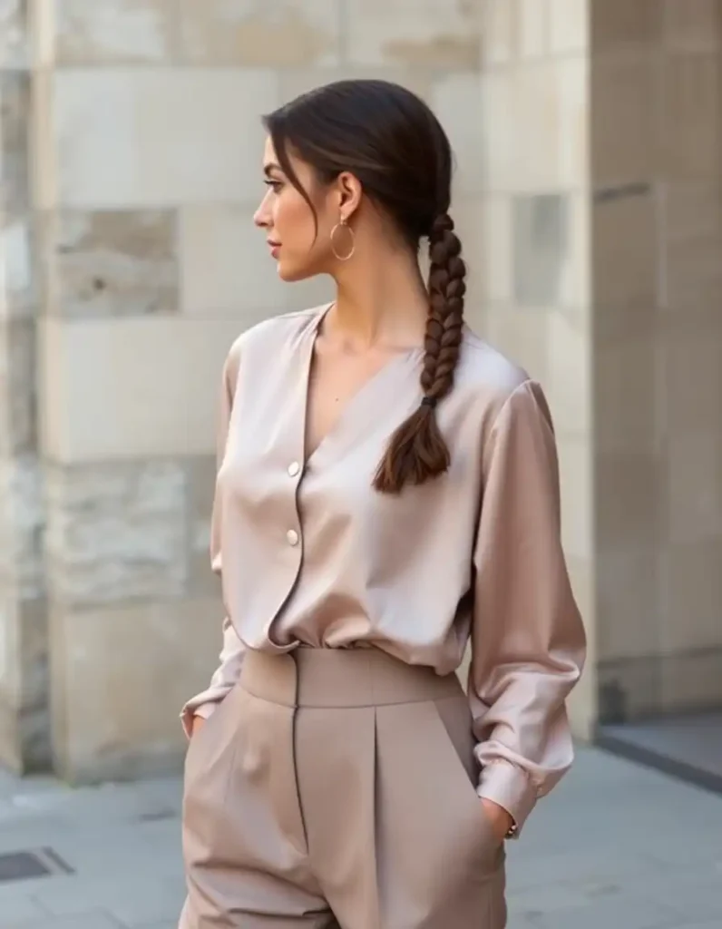 Low Twisted Ponytail