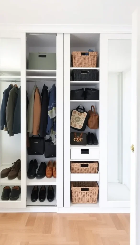 PAX Wardrobe as a Mudroom Closet