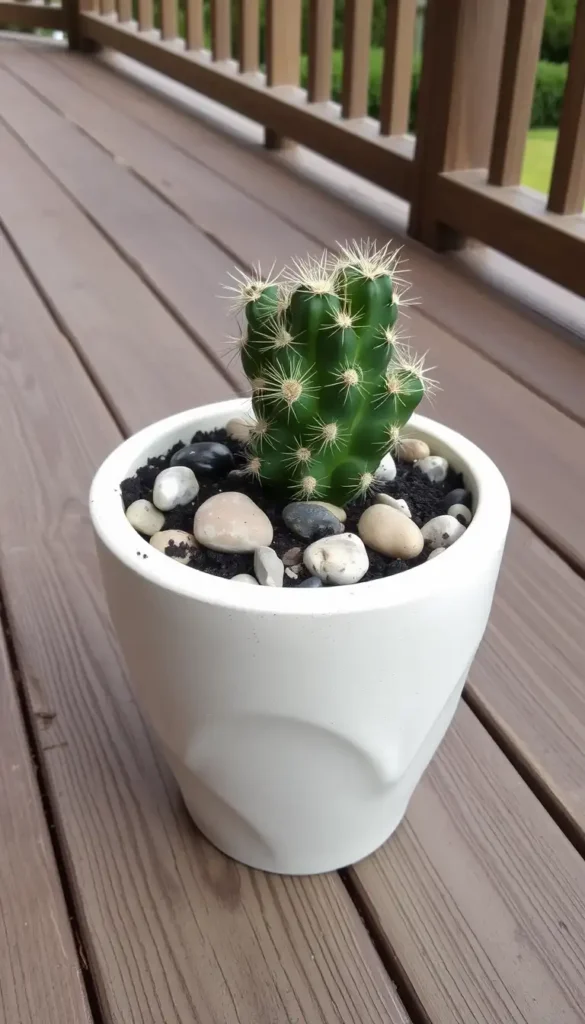 Rock-Filled Planters