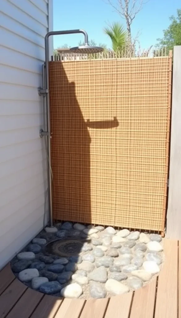 Rocky Outdoor Shower Base