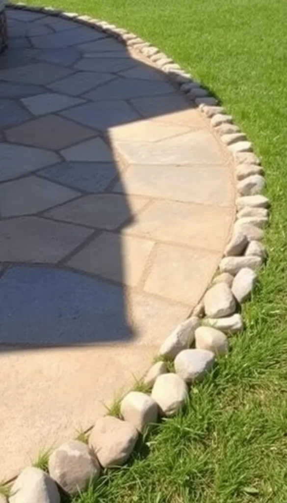 Rocky Patio Border