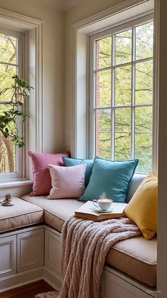 Create a Cozy Bay Window Reading Nook