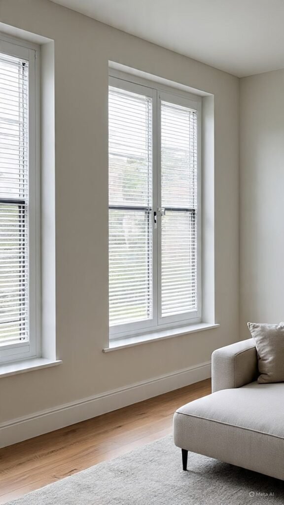 Keep It Minimal with Shutters or Blinds