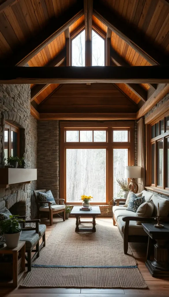 Rustic Charm with Natural Wood Accents